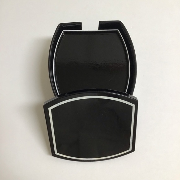 Mid Century Benjamin & Medwin Black Laquerware Coaster SET OF 6 Boxed Bar Japan - Picture 11 of 14